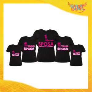 Pacchetto T-Shirt Addio al Nubilato Maglietta "Team Sposa Corona" Gadget Eventi