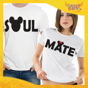 T-Shirt Coppia Maglietta "Soul Mate Topolino" Gadget Eventi