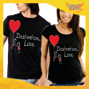 T-Shirt Coppia Maglietta "Destination Love" Gadget Eventi