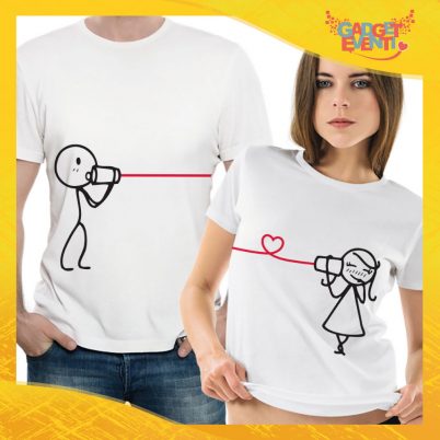 T-Shirt Coppia Maglietta "Comunicazione Love" Gadget Eventi
