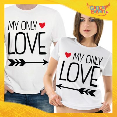 T-Shirt Coppia Maglietta "My only Love Freccia" Gadget Eventi