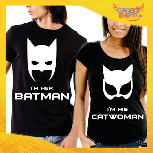 T-Shirt Coppia Maglietta "Batman and Catwoman" Gadget Eventi