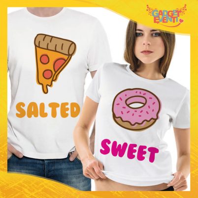 T-Shirt Coppia Maglietta "Salted and Sweet" Gadget Eventi