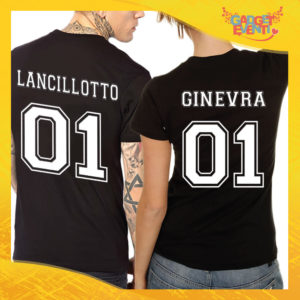 T-Shirt Coppia Retro Maglietta "Lancillotto and Ginevra" Gadget Eventi