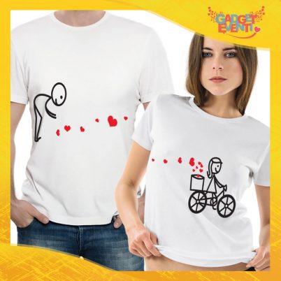 T-Shirt Coppia Maglietta "Raccogli Cuori" Gadget Eventi