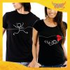 T-Shirt Coppia Maglietta "Amore vola via" Gadget Eventi