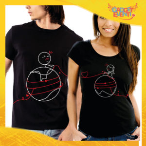 T-Shirt Coppia Maglietta "Gomitolo d'Amore" Gadget Eventi