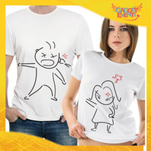 T-Shirt Coppia Maglietta "Litigio Amoroso" Gadget Eventi