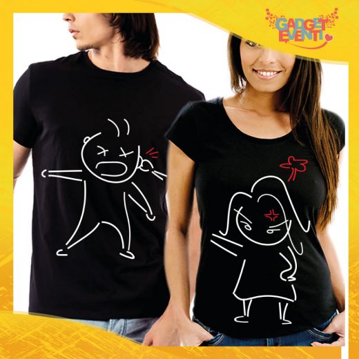 T-Shirt Coppia Maglietta "Litigio Amoroso" Gadget Eventi