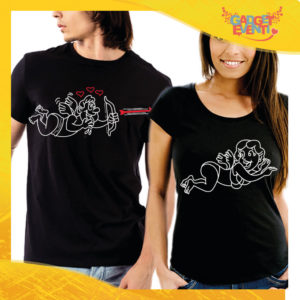 T-Shirt Coppia Maglietta "Cupido Volante" Gadget Eventi