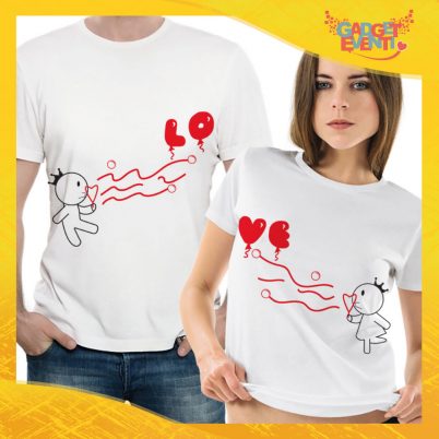 T-Shirt Coppia Maglietta "Bolle di Sapone Love" Gadget Eventi