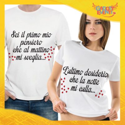 T-Shirt Coppia Maglietta "Primo pensiero del Mattino" Gadget Eventi