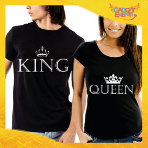 T-Shirt Coppia Maglietta "King and Queen" Gadget Eventi