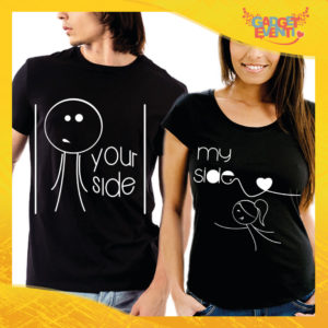 T-Shirt Coppia Maglietta "Your Side My Side" Gadget Eventi