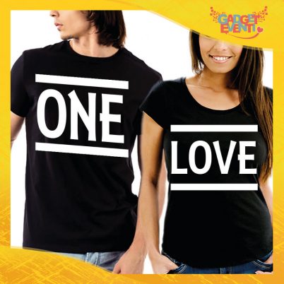 T-Shirt Coppia Maglietta "One Love" Gadget Eventi