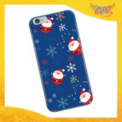 Cover Smartphone Natale Cellulare Tablet "Babbo Natale sfondo blu" Gadget Eventi