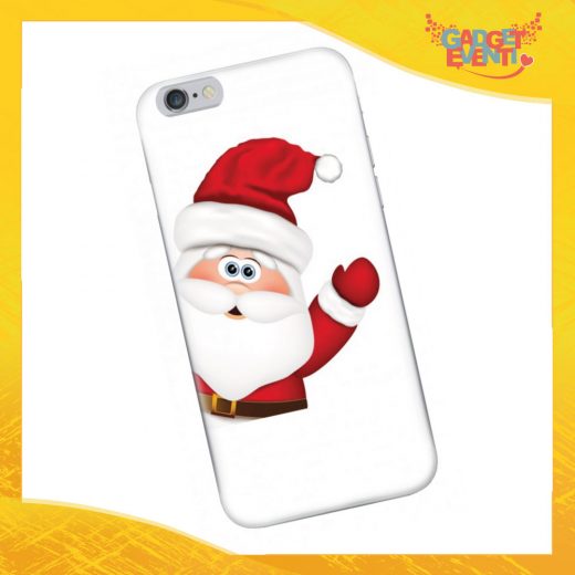 Cover Smartphone Natale Cellulare Tablet "Babbo Natale in bianco"Gadget Eventi