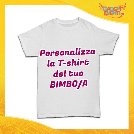 T-Shirt Bimbo Personalizzabile Maglietta Bambino Gadget Eventi