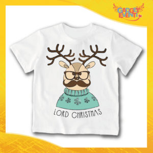T-Shirt Bimbo Maglietta Natale "Lord Christmas Rudolf" Gadget Eventi