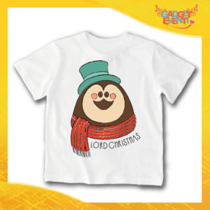 T-Shirt Bimbo Maglietta Natale "Lord Christmas Pinguino" Gadget Eventi