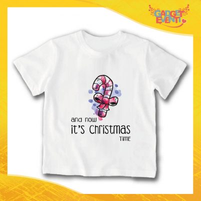 T-Shirt Bimbo Maglietta Natale "Dolcetto Christmas Time" Gadget Eventi