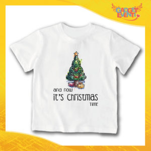 T-Shirt Bimbo Maglietta Natale "Albero Christmas Time" Gadget Eventi