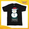 T-Shirt Bimbo Maglietta Natale "Pupazzo di Neve Natale in Famiglia" Gadget Eventi