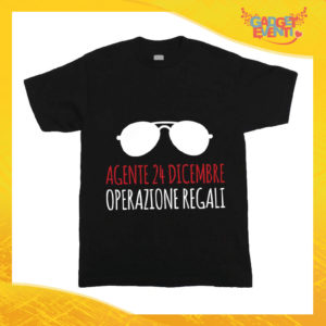 T-Shirt Bimbo Maglietta Natale "Agente 24 Dicembre Operazione Regali" Gadget Eventi