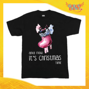 T-Shirt Bimbo Maglietta Natale "Calza Christmas Time" Gadget Eventi
