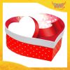 Scatola a Cuore Rosso Chiaro Pois San Valentino Love "Heart Box" Gadget Eventi