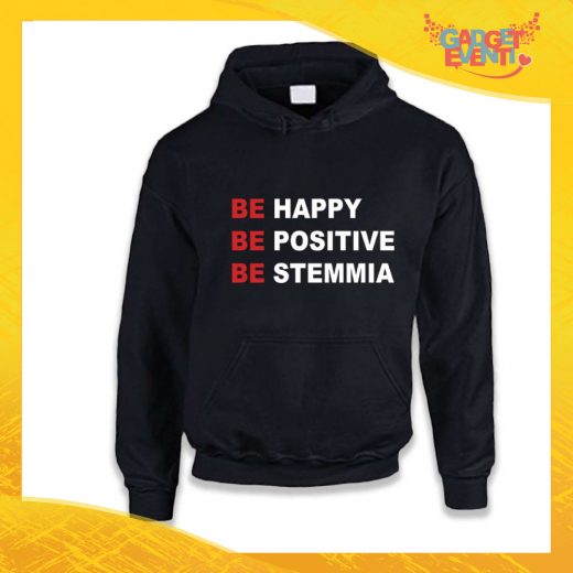 Felpa Unisex Adulto "Be Happy, Be Positive, Be Stemmia" Gadget Eventi