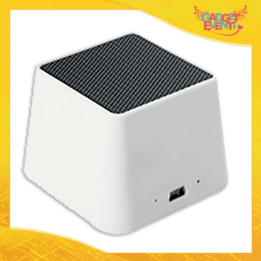 Altoparlante Bluetooth Bianco Portatile "B-Box" Cassa Audio Gadget Eventi