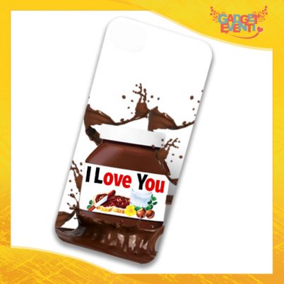 Cover Smartphone Cellulare Tablet "I Love You Testuale Cioccolato" San Valentino Gadget Eventi