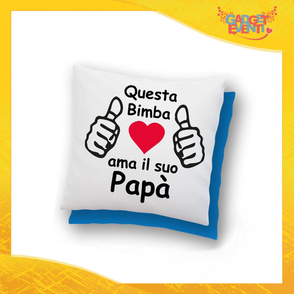 Cuscino Quadrato Festa del Papà Idea Regalo Personalizzato Bello Bella Io?