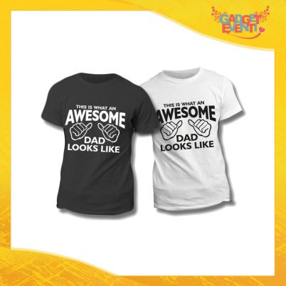 Maglietta T-Shirt Regalo Festa del Papà "Awesome Dad" Gadget Eventi