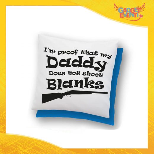Cuscino Quadrato "Daddy Blanks" Idea Regalo Festa del Papà Gadget Eventi