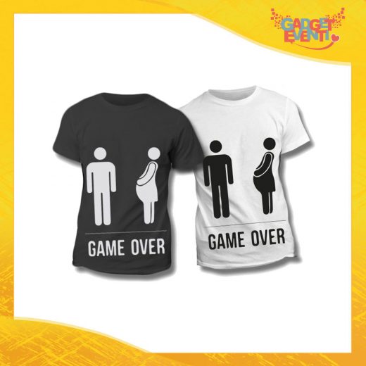 Maglietta T-Shirt Regalo Festa del Papà "Game Over Omino" Gadget Eventi