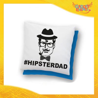 Cuscino Quadrato "Hipster Dad" Idea Regalo Festa del Papà Gadget Eventi
