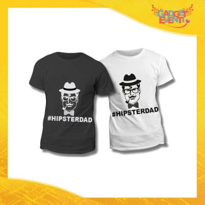 Maglietta T-Shirt Regalo Festa del Papà "Hipster Dad" Gadget Eventi