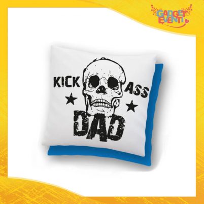 Cuscino Quadrato "Kick Ass Dad" Idea Regalo Festa del Papà Gadget Eventi