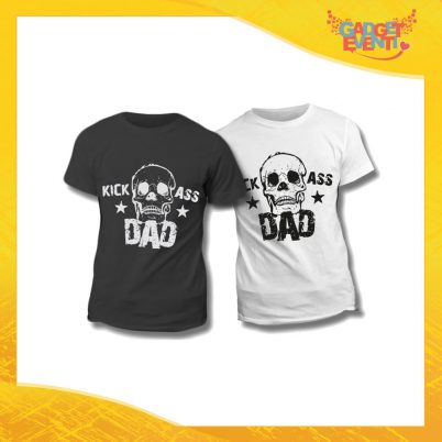 Maglietta T-Shirt Regalo Festa del Papà "Kick Ass Dad" Gadget Eventi
