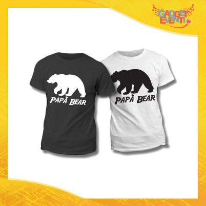 Maglietta T-Shirt Regalo Festa del Papà "Papà Bear Orso" Gadget Eventi
