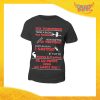 T-Shirt Maglietta Nera per "Pompieri" Mestiere Lavoro Gadget Eventi