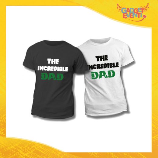Maglietta T-Shirt Regalo Festa del Papà "The Incredible Dad" Gadget Eventi