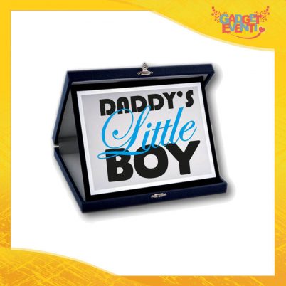 Targa Decorativa Maschietto "Daddy's Little Boy" Idea Regalo Festa del Papà Gadget Eventi