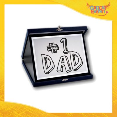Targa Decorativa "First Dad" Idea Regalo Festa del Papà Gadget Eventi