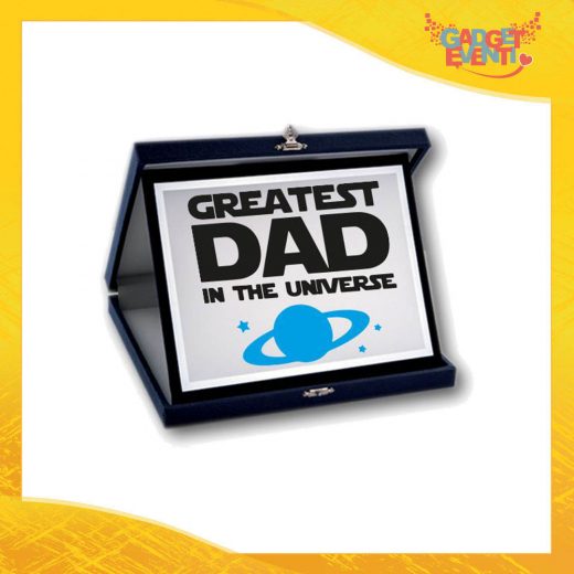 Targa Decorativa "Greatest Dad Universe" Idea Regalo Festa del Papà Gadget Eventi