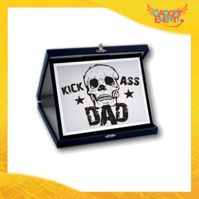 Targa Decorativa "Kick Ass Dad" Idea Regalo Festa del Papà Gadget Eventi