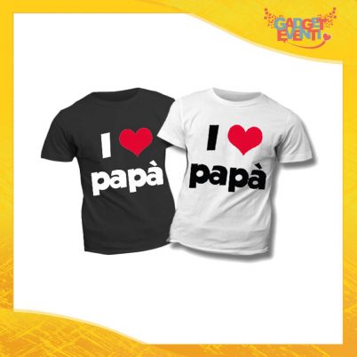 T-Shirt Bimbo "Love Papà" Idea Regalo Bambino Festa del Papà Gadget Eventi