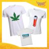 Tris di T-Shirt Maschietto Bianco "Mary Lighter Papers" Maglie Magliette Papà Mamma e Figli Gadget Eventi